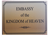 Embassy Plaque - Aluminum, 6" x 8"