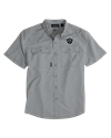 *SOS.25 Button Up Shield Logo MEDIUM Light Grey